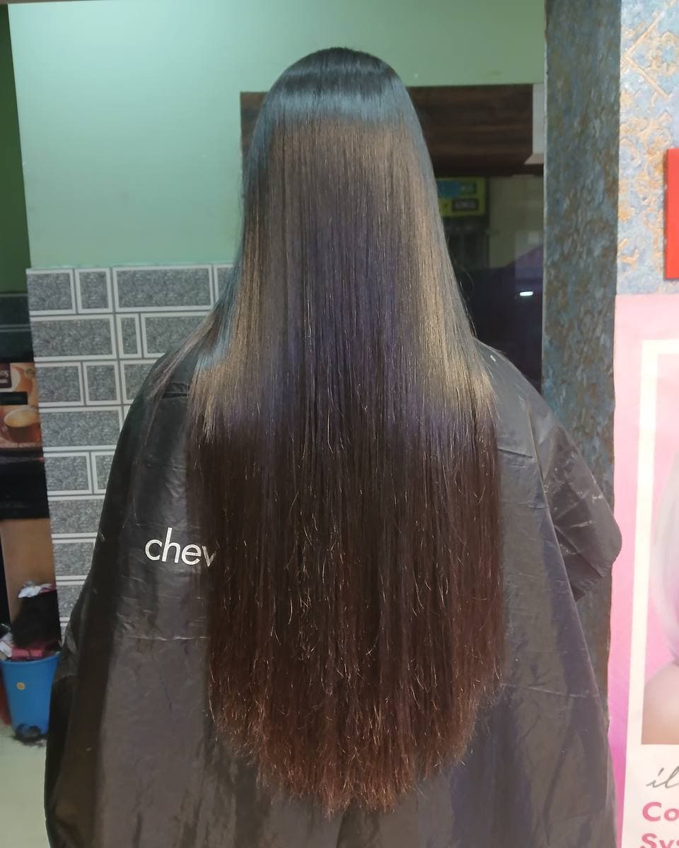 Hair smoothening at Magic Place Unisex Salon beauty salon in dankuni