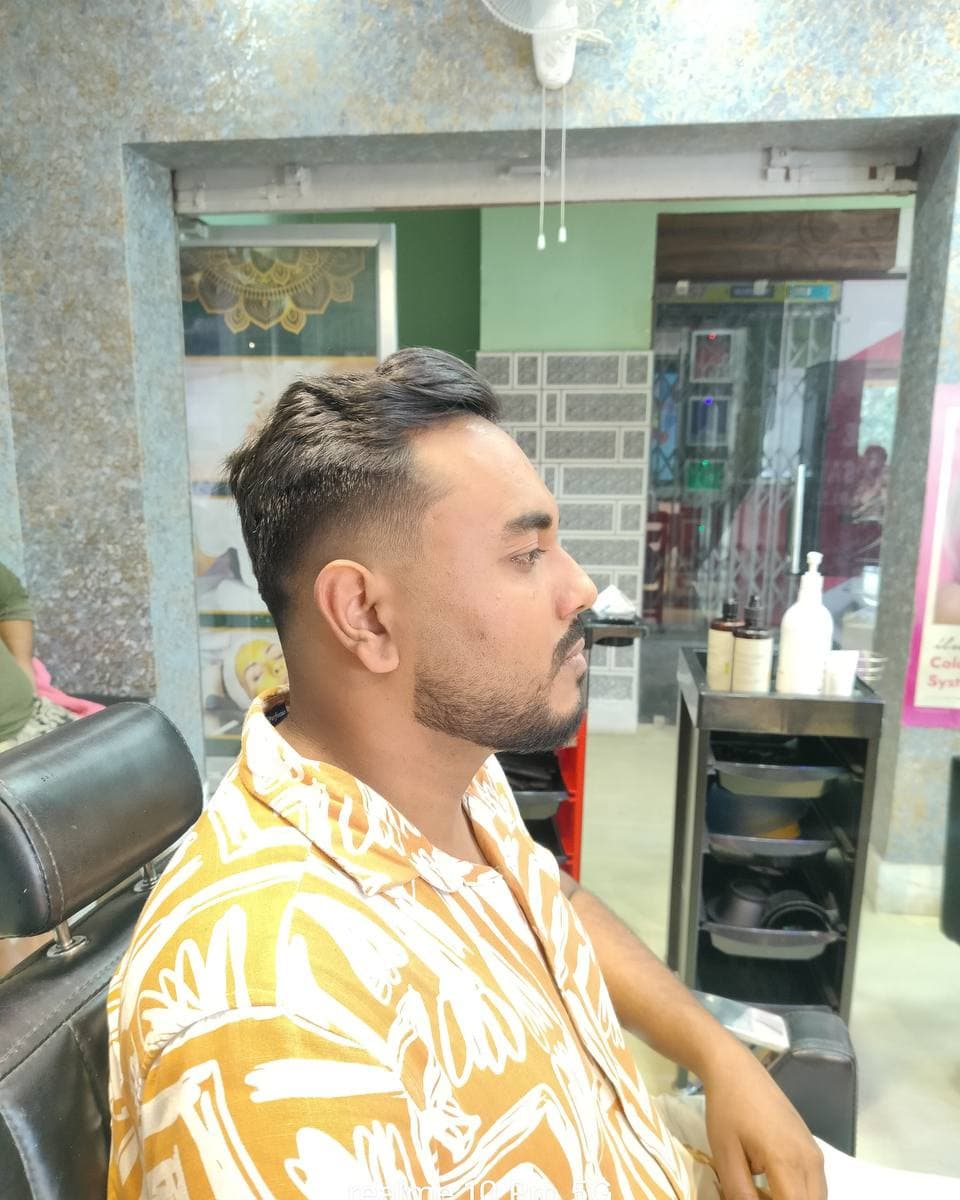 Mid Fade at Magic Place Unisex Salon beauty salon in dankuni